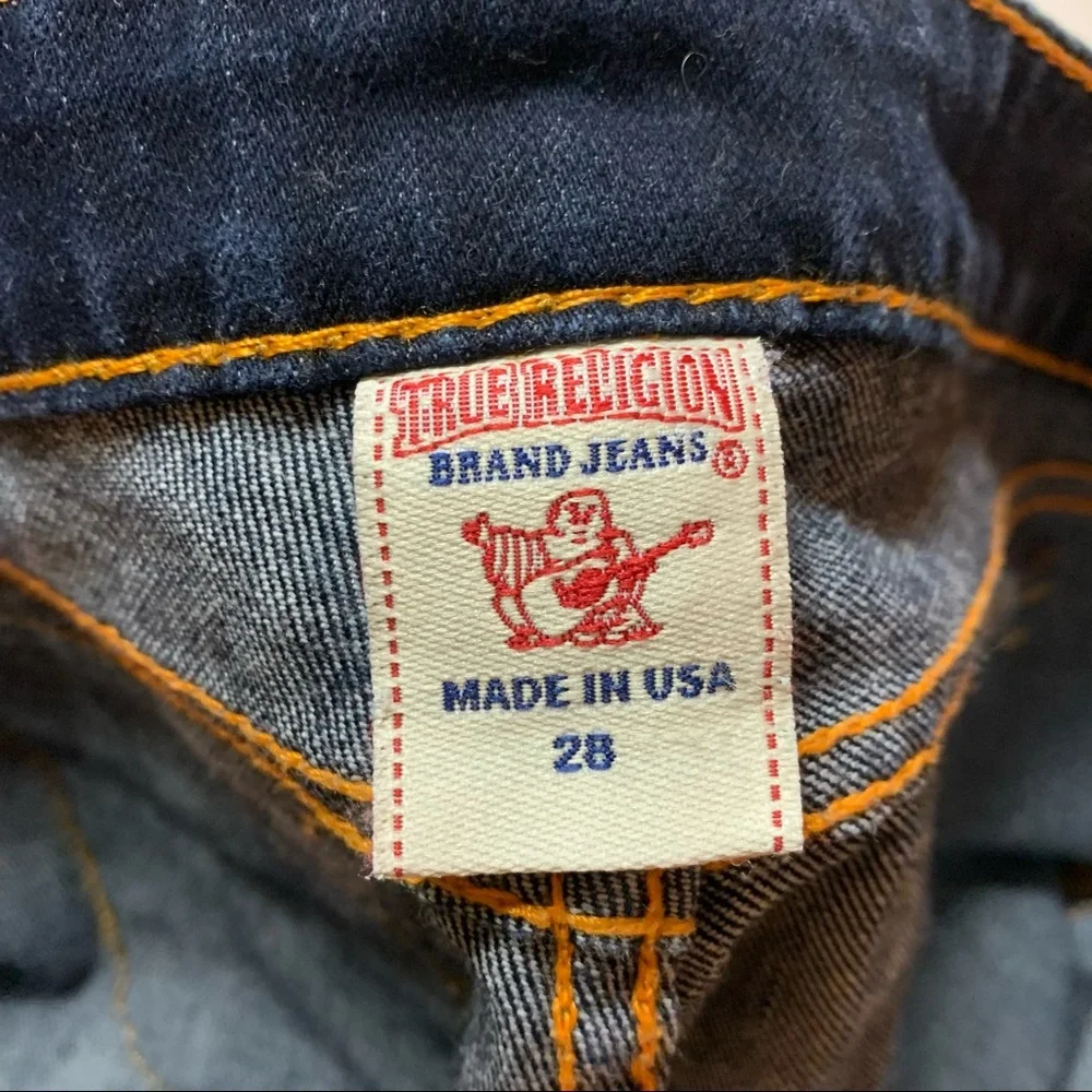 True Religion Dark Indigo Flare Jeans - Picture 9 of 14